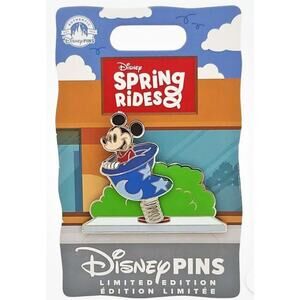 2024 Disney Parks Disney Spring Rides Mickey Mouse LE 3000 Pin Trading